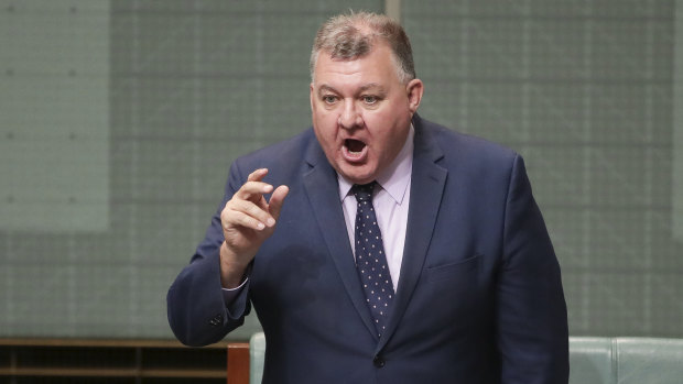 Saved by Scott Morrison's intervention ... Liberal MP Craig Kelly.
