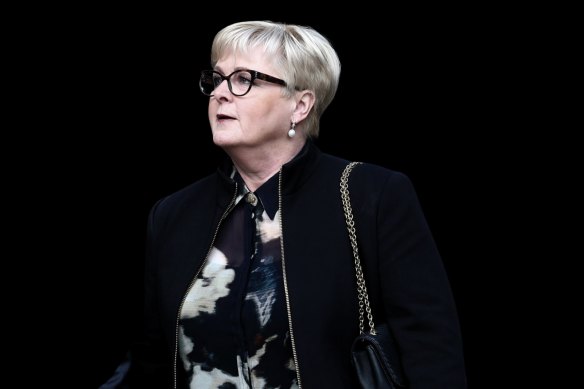 Liberal senator Linda Reynolds during the defamation trial against former staffer Brittany Higgins. 