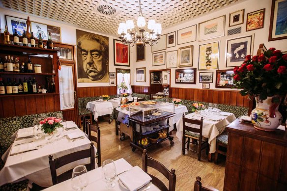 Typically Roman … Trattoria al Moro, Rome.