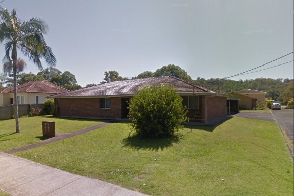 The College Street unit block where the body of a father and son were found in East Lismore.