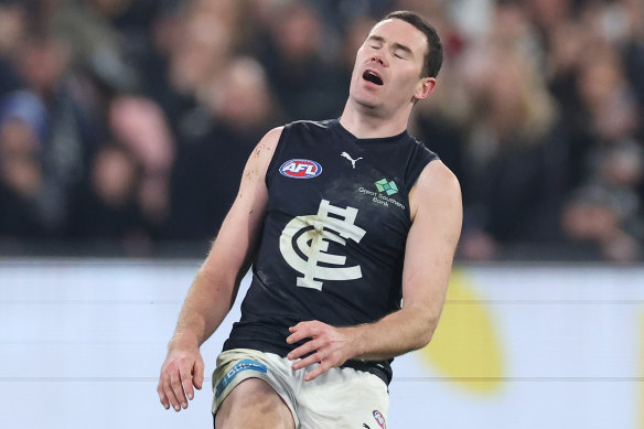 Mitch McGovern after his final kick sailed wide.