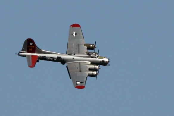 A B-17 Flying Fortress.