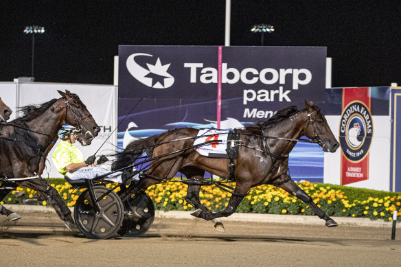 Inter Dominion favourite King Of Swing wins the Miracle Mile last year.   
