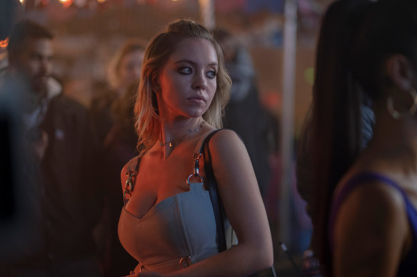 Sweeney as Cassie in Euphoria.