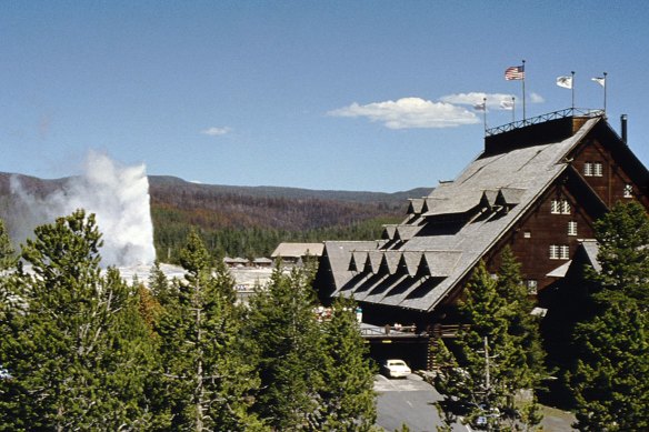 Close to the action … Yellowstone National Park Old Faithful Inn.
