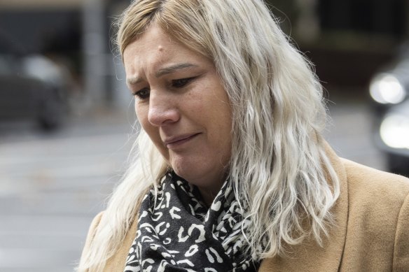 Tracey Gangell mother of Ellie Price, at the Supreme Court of Victoria on Tuesday.