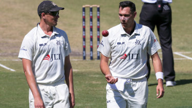 Toss up: Victorian quicks Chris Tremain and Scott Boland will be hoping to retain their place in the Bushrangers eleven.