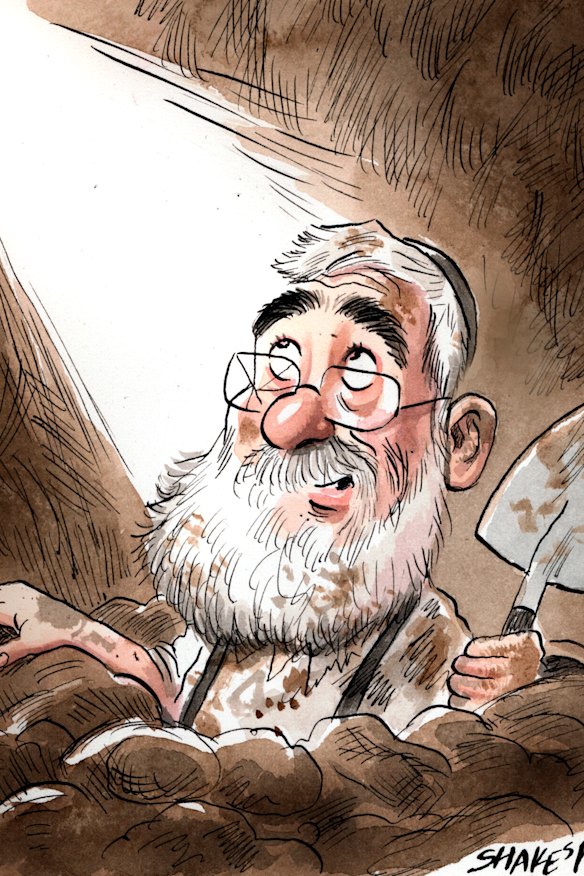 Joe Gutnick. Illustration: John Shakespeare