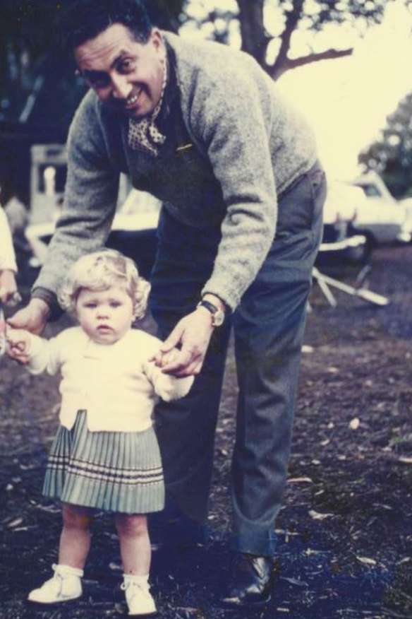 Betty with John Saunders in Lane Cove National Park in 1960.