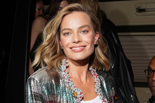 Margot Robbie attends the Saint Laurent Met Gala after party at People's Bar on May 04, 2026 in New York City.  