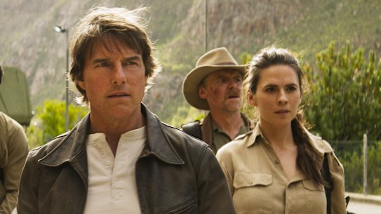 All in the family: Tom Cruise, Simon Pegg and Hayley Atwell save the world. Again. 