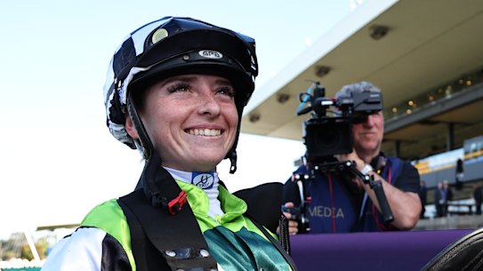Siena Grima after winning with Travolta.