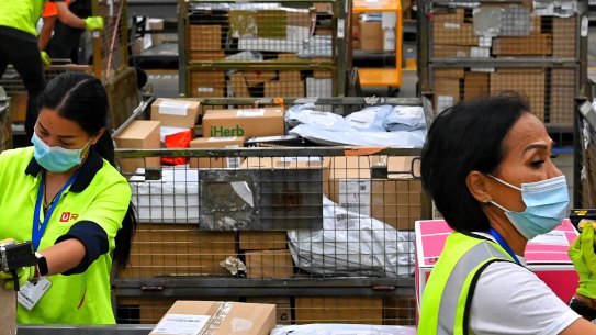 Australia Post says next-day delivery is becoming increasingly important to shoppers.