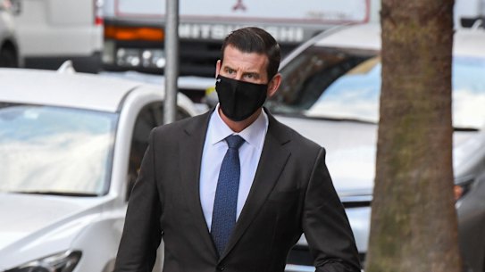Ben Roberts-Smith outside the Federal Court in Sydney on June 28.