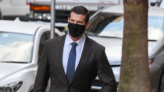 Ben Roberts-Smith outside the Federal Court in Sydney on June 28.