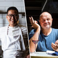 Victor Liong (left) and Con Christopoulos are teaming up for Bossa Nova Sushi in Melbourne CBD.