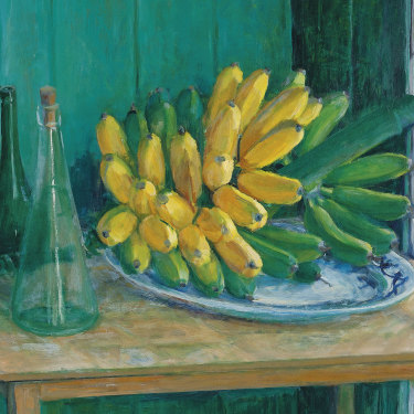 Bananas from the Garden, Farndon, 1974-5 by Margaret Olley.