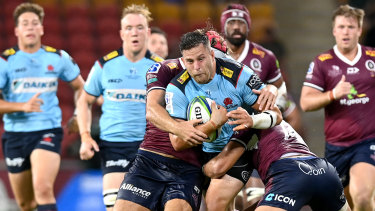 The Waratahs were comprehensively outplayed by the Reds in Brisbane.