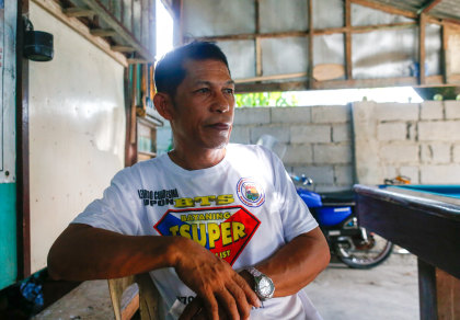 Leonardo Cuaresma, head of New Masinloc Fishermen Association, a fishing group in the Philippine province of Zambales.