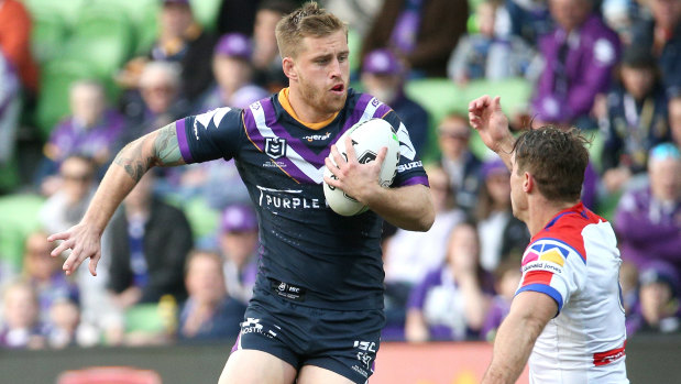 Melbourne Storm star Cameron Munster puts on a masterclass against the Newcastle Knights. 