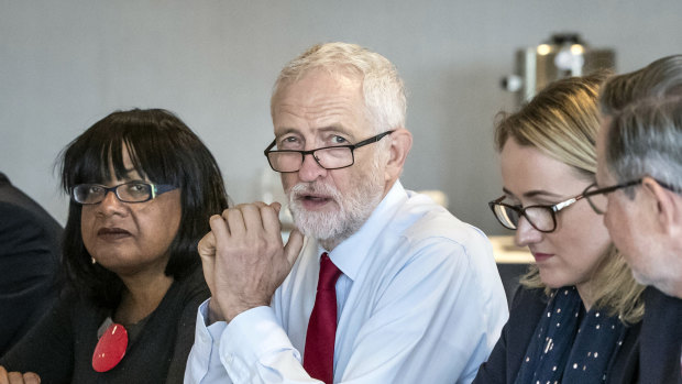 Jeremy Corbyn attends a shadow cabinet meeting at the Lowry Theatre in The Quays in Salford.