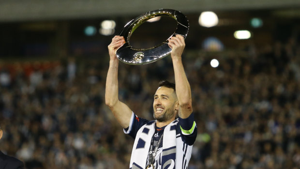 Carl Valeri after Melbourne Victory claimed last season's A-League championship.