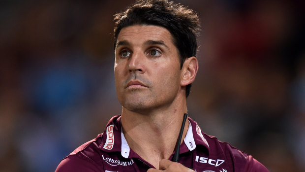 On notice: Manly coach Trent Barrett received a warning.