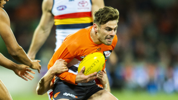 Stephen Coniglio and the Giants will welcome the Crows back to Canberra.