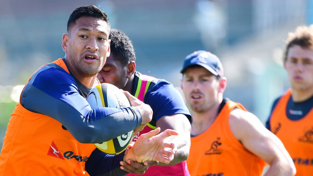 Better late than never: Israel Folau perhaps should have been moved to centre two Tests ago.