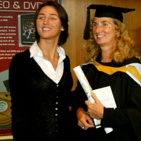 Katherine Keating supporting her mother Anita at UNSW with an MA in 2005. Katherine Keating has been in the news again lately.