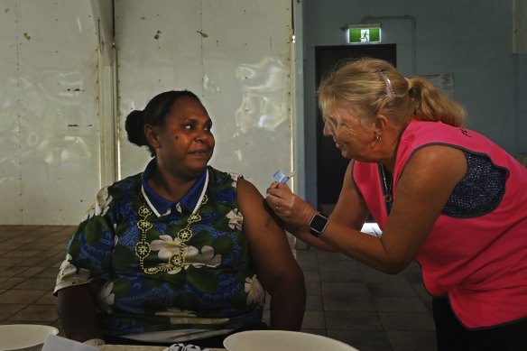 Australia is providing vaccination support to PNG.