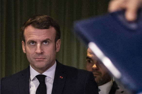 French President Emmanuel Macron said a lack of leadership was contributing to the 'brain death' of the alliance.