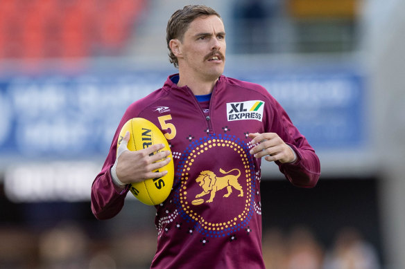 Joe Daniher before being injured last weekend.