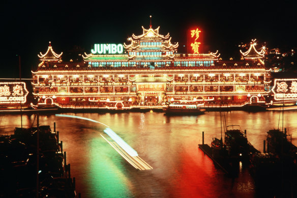 Jumbo Floating Restaurant was being towed to Southeast Asia before it capsized.