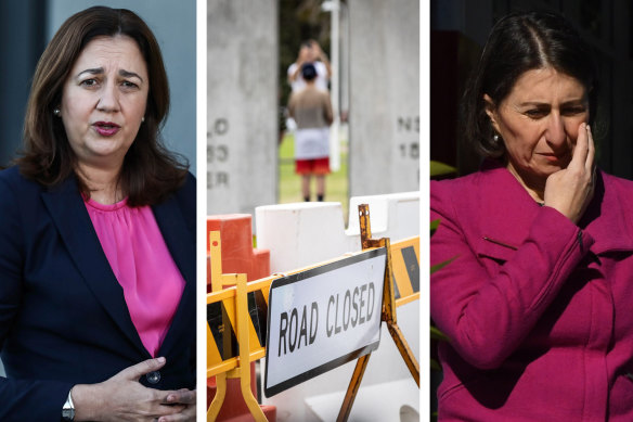 Queensland Premier Annastacia Palaszczuk says she will not hesitate to close the border to NSW if community transmission becomes more widespread.