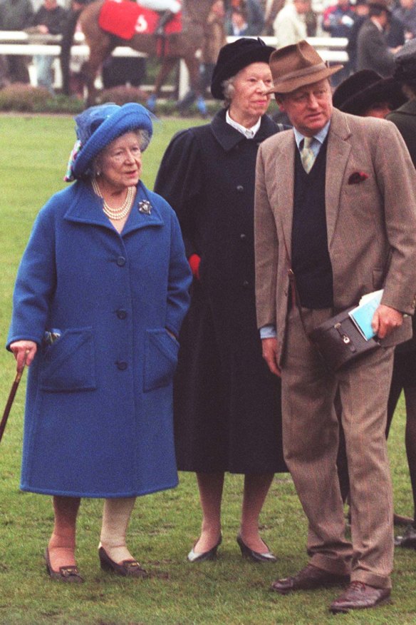 In 1996 with the  Queen Mother, who regularly invited him and Camilla to a royal estate in Scotland.