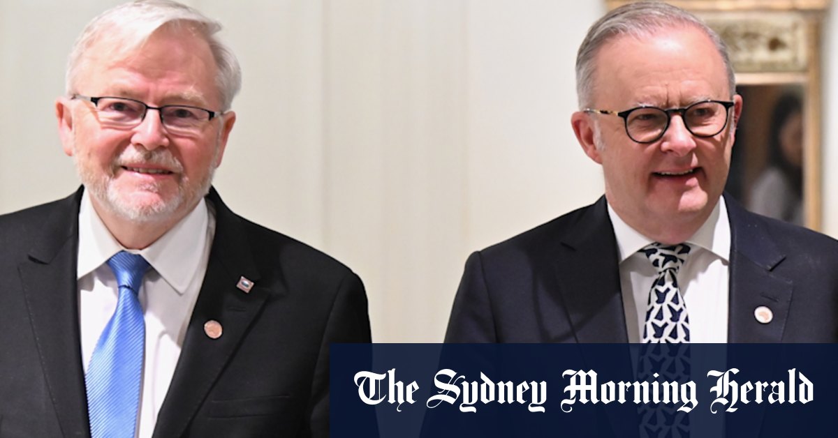 Trump had more to say about Kevin Rudd. Albanese is blaming the media