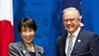 Prime Minister Anthony Albanese and his Japanese counterpart Sanae Takaichi in May.