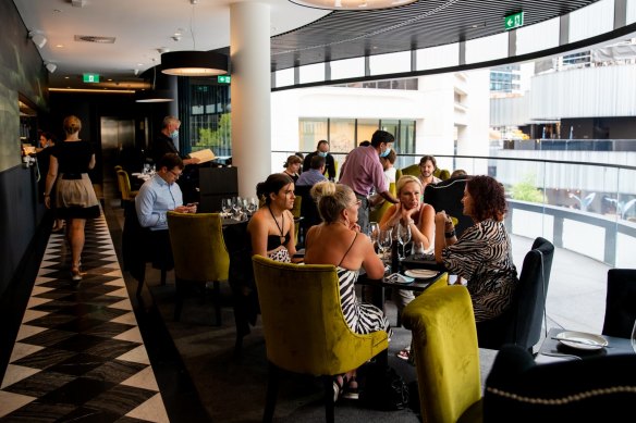 The open-air steakhouse at Martin Place in Sydney.