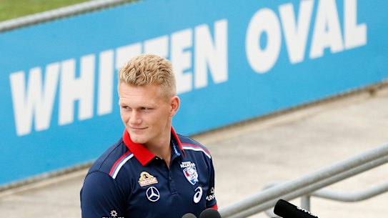 Adam Treloar was traded to the Bulldogs but they and the Pies are still in negotiations over how much of his contract each will pay.