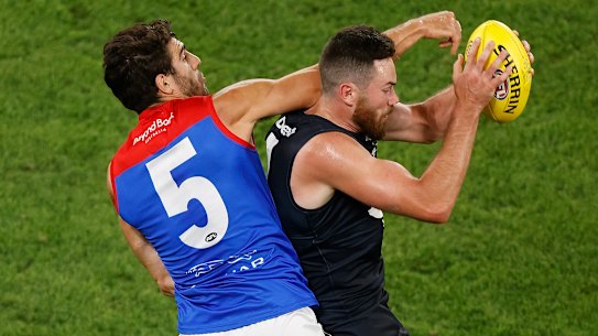 Mitch McGovern had 11 intercept possessions against Melbourne.