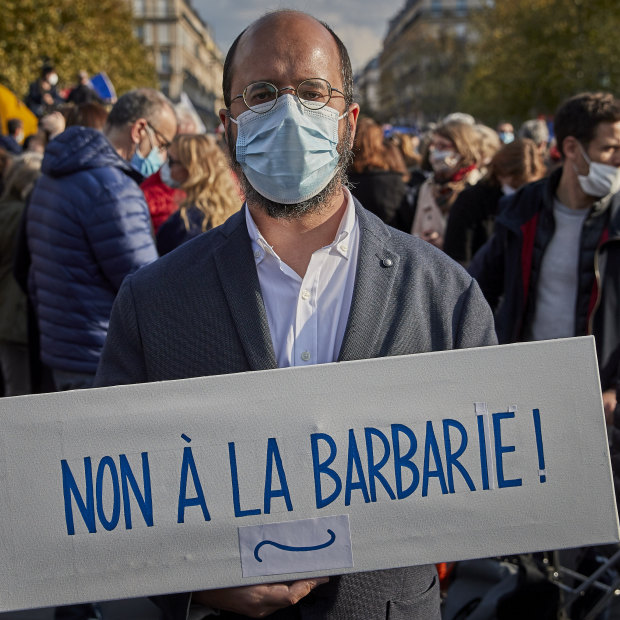 Thousands of people turned out to show solidarity and express their support for freedom of speech in the wake of the shocking murder of teacher Samuel Paty.