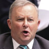 Anthony Albanese in Parliament on Thursday.