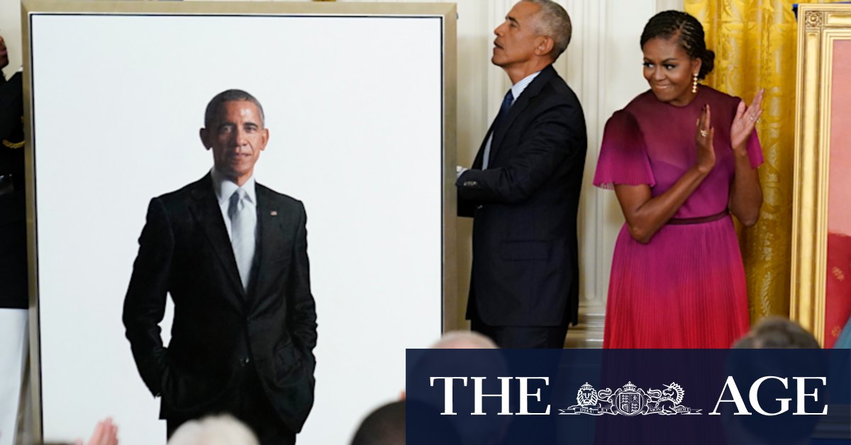 Barack Obama's White House portrait painting revealed to gasps - Vimarsana News