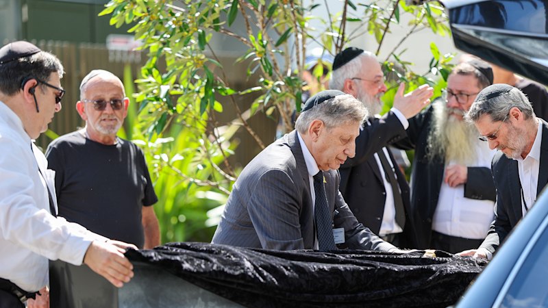 Funeral for Bondi terror attack victim Rabbi Eli Schlanger