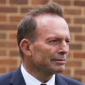 Tony Abbott during a previous visit to Melbourne. 