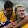 Adam Selwood with West Coast teammate Dean Cox in 2007.