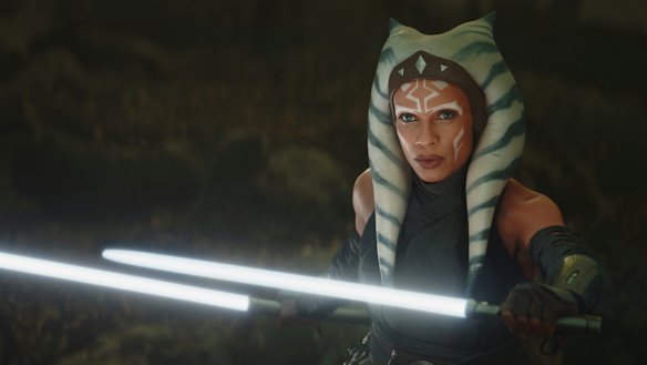 Destined for her own Star Wars series: Jedi knight Ahsoka Tano (Rosario Dawson).