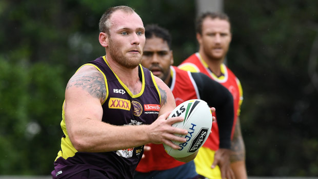Staying put: Matt Lodge will remain with the Broncos until at least 2020.