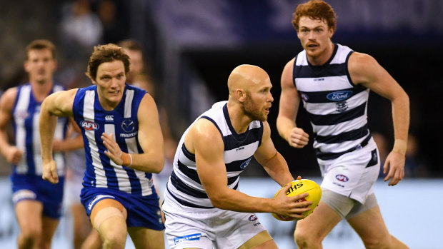 Masterful display: Gary Ablett was brilliant against North Melbourne.